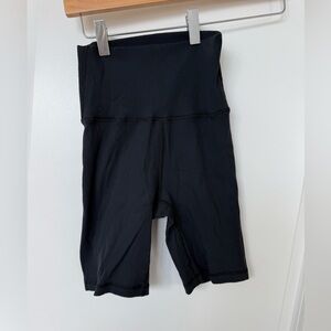 Aerie Black Ribbed Bike Shorts